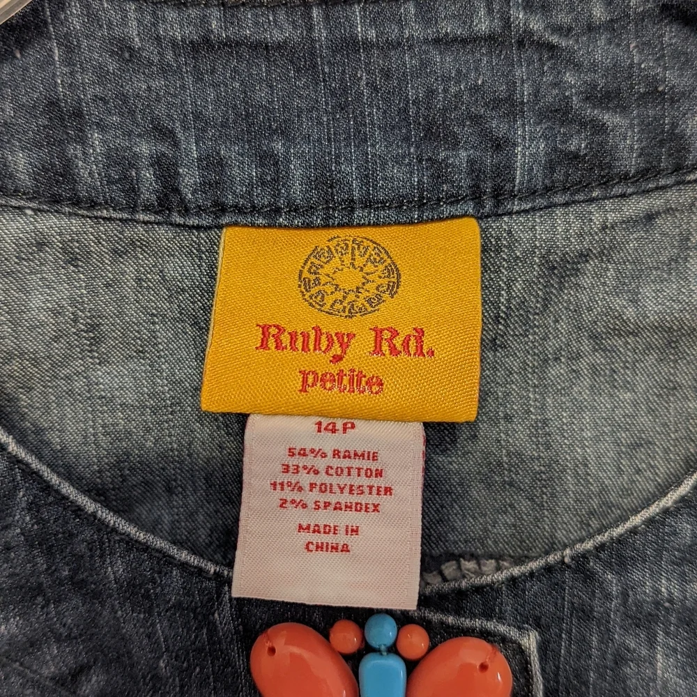 Ruby Rd Petit Denim Jacket - Picture 6 of 11